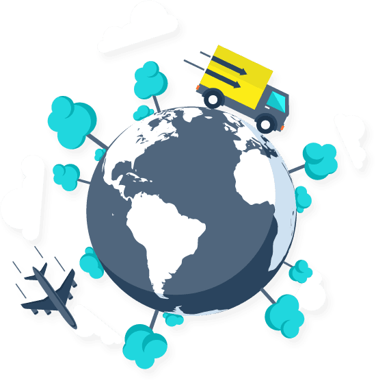 Delivery Worldwide Infographic